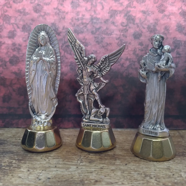 St. Michael Statue - Custom Fixed & Blessed, Pewter