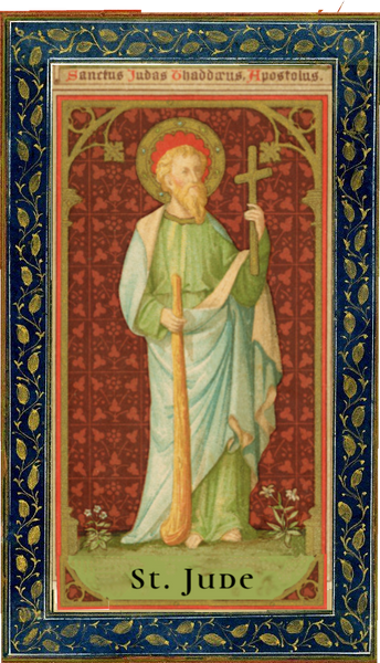 St. Jude Holy Card, Wallet Sized
