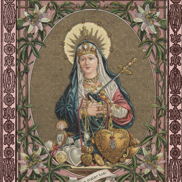 Mater Dolorosa in Monte Calvario Holy Card, Wallet Sized