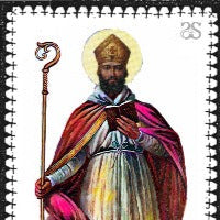 St. Cyprian Vigil Candle Labels, 4-pack