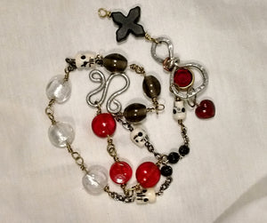 New jewelry: Santisima Muerte rosary chaplet necklace