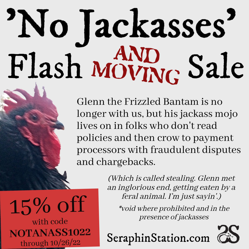 No Jackasses Flash (and Moving) Sale