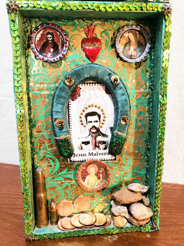 Jesus Malverde Nicho Altar Shrine