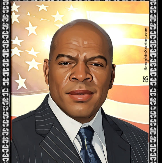 John Lewis Conscience of Congress Mini Holy Card