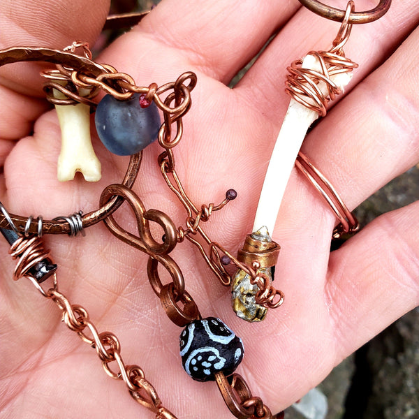 Roots and Bones Talisman Necklace - Protection