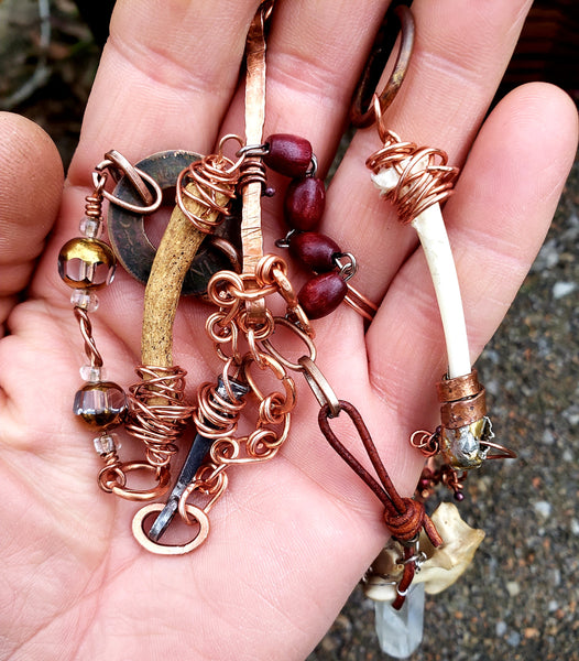 Roots and Bones Talisman Necklace - Protection
