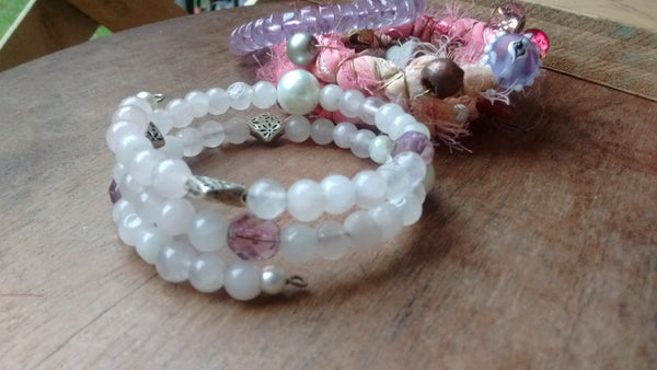 Love Charm Talisman Bracelet Stack + Earrings