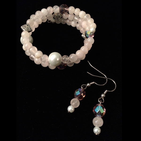 Love Charm Talisman Bracelet Stack + Earrings