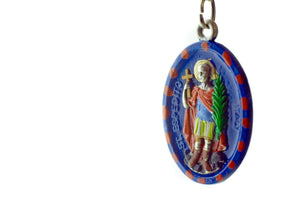 St. Expedite Hand-Painted Holy Medal