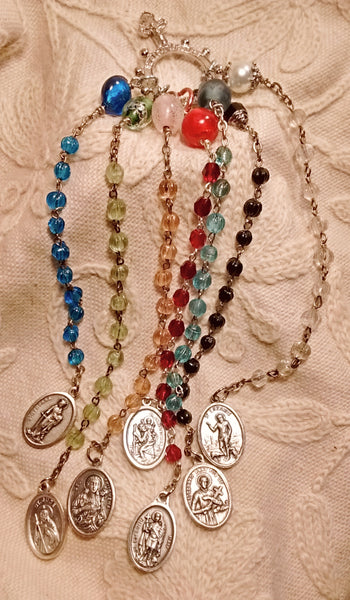 Hoodoo Rootworker's Seven-Way Rosary Chaplet, Blessed at Seven Altars