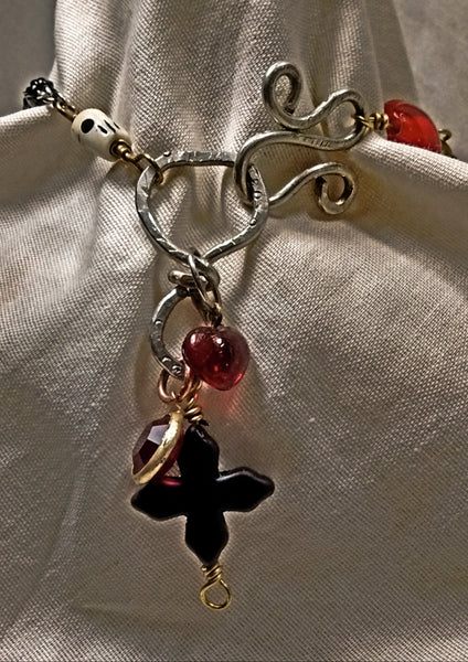 Santisima Muerte Rosary Chaplet Necklace